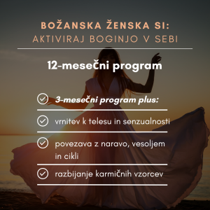 Božanska ženska si | 12-mesečni program